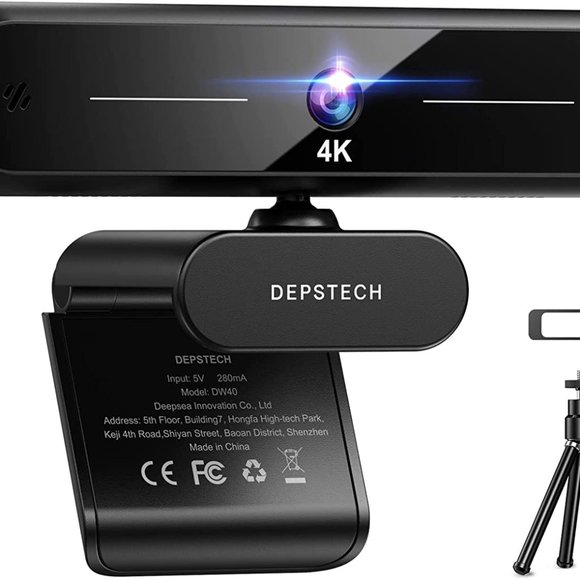 4K Webcam, DEPSTECH DW40 Webcam with Microphone Autofocus 8MP HD Web Camera - Picture 1 of 5